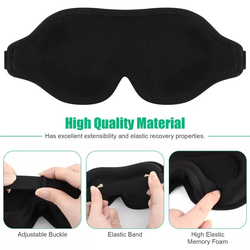 EFFOREST 3D Silk Sleep Mask – Contoured Design for Travel & Home Relaxation