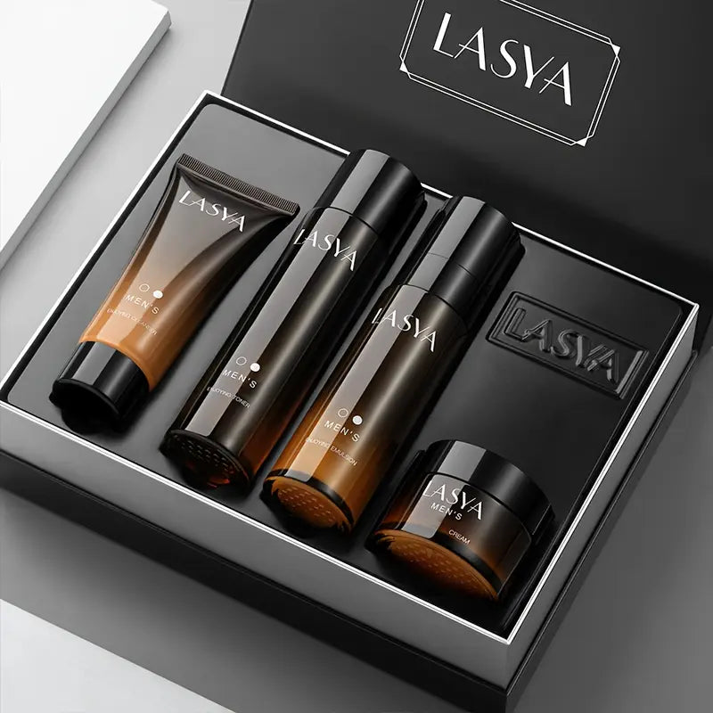 LASYA Men's 4-Piece Skincare Set | Day & Night Rejuvenation