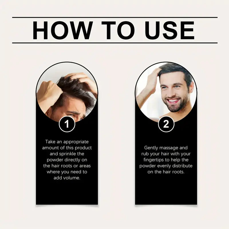 Men's Keratin Hair Styling Powder | Volumizing & Moisturizing