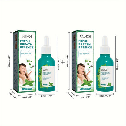 30ml Fresh Breath Essence – Minty Odor Removal & Purifying, 2PCS