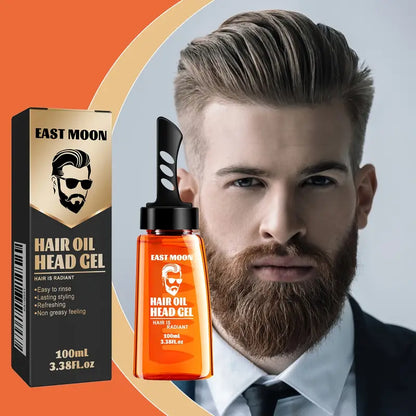 East Moon Men’s Hair Gel Oil – 100ml Long-Lasting Styling & Moisturizing