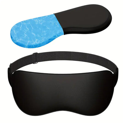 Weighted Silk Sleep Mask – Reusable Gel Eye Mask for Dry Eyes & Travel