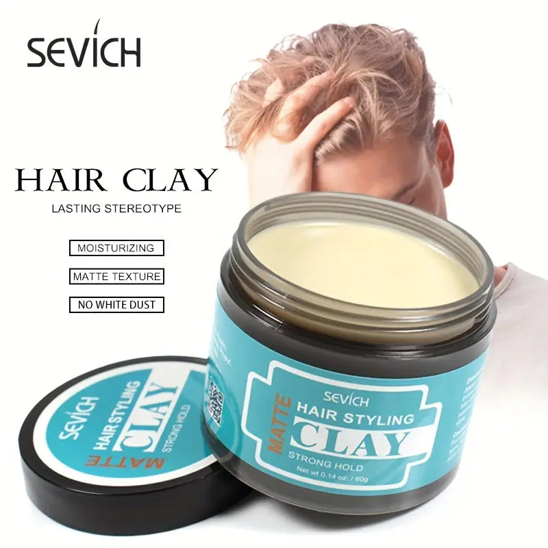 SEVICH Travel Hair Clay for Men | Matte Finish & Strong Hold