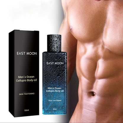 East Moon Men’s Ocean Body Oil – Firming & Moisturizing, 1.69oz