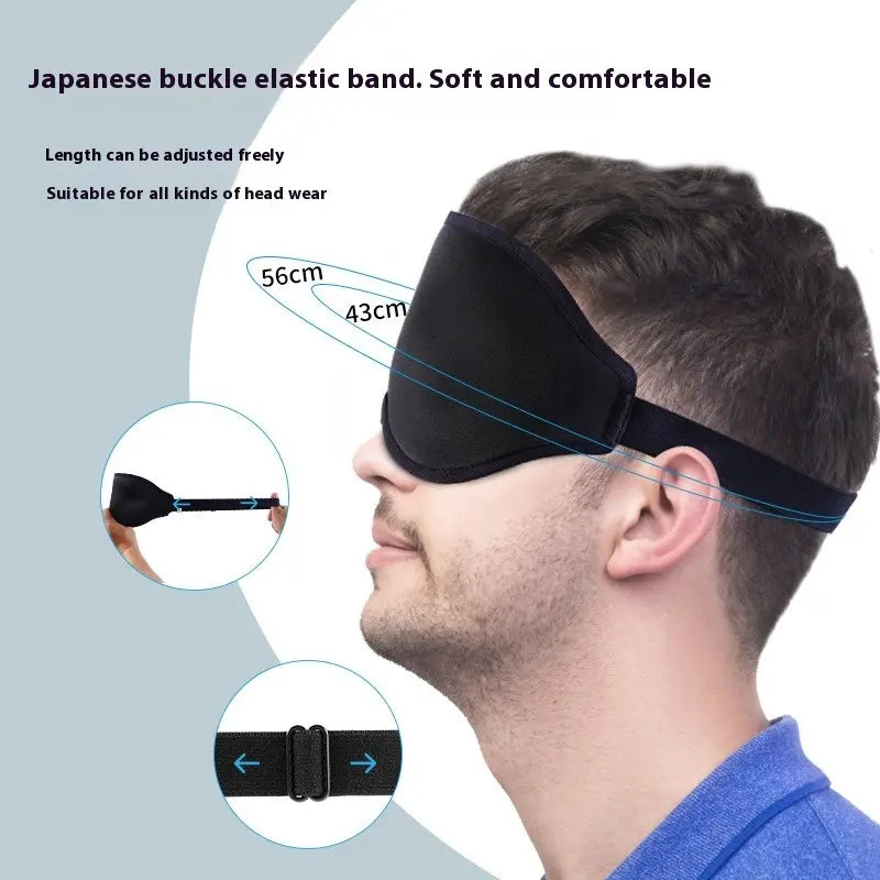 3D Memory Foam Sleep Mask – Light Blocking, Ergonomic & Pressure-Free Design