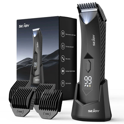 Sejoy Men's Body Hair Trimmer | Pubic Hair Trimmer & Ball Shaver