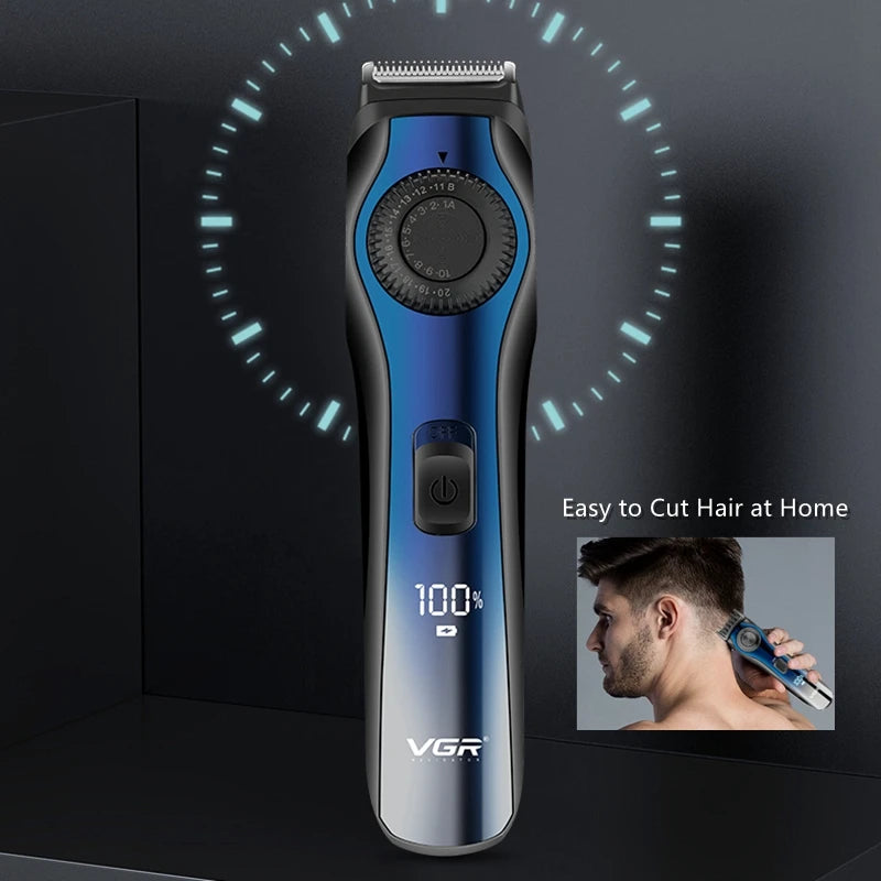 VGR Adjustable Beard & Hair Trimmer | 38-Setting Rechargeable Clipper