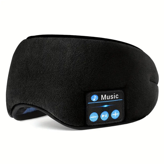 Premium Wireless Sleep Mask – USB Rechargeable with Built-in Headphones & Mic