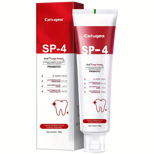 SP-4 Probiotic Toothpaste – Brightens Teeth &amp; Freshens Breath, Complete Dental Care