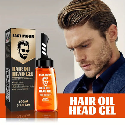 East Moon Men’s Hair Gel Oil – 100ml Long-Lasting Styling & Moisturizing