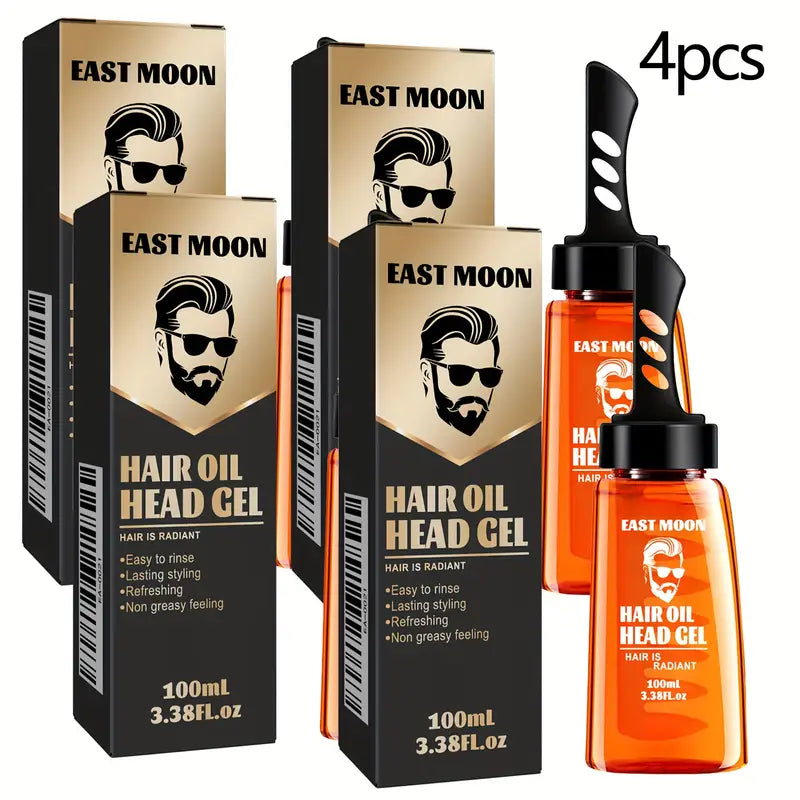 East Moon Men’s Hair Gel Oil – 100ml Long-Lasting Styling & Moisturizing