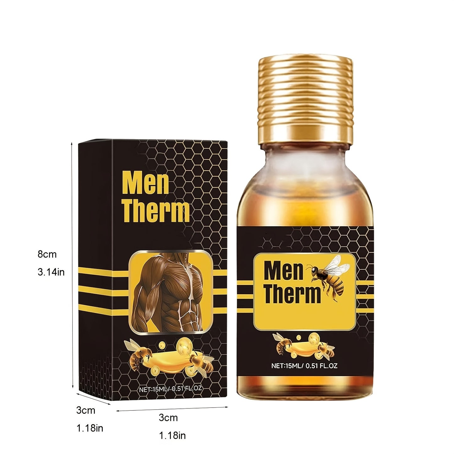 Men’s Chest Firming Oil – Muscle Shaping with Hyaluronic Acid & Ginseng