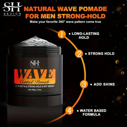 Sevich 360° Wavy Pomade – Strong Hold & Frizz Control for All Hair Types