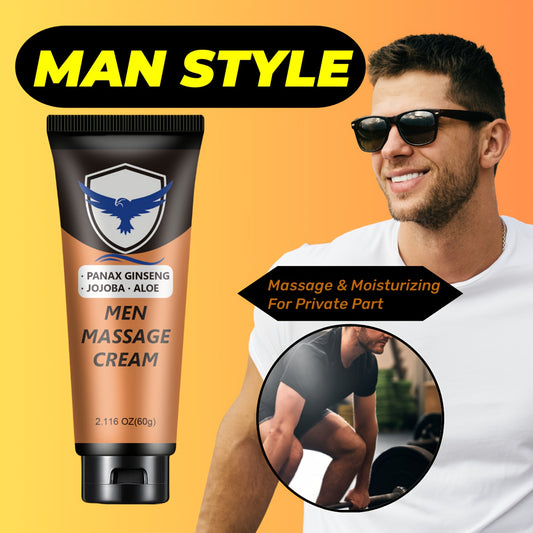 Aloe & Ginseng Men’s Intimate Massage Cream – Moisturizing & Deodorizing Care