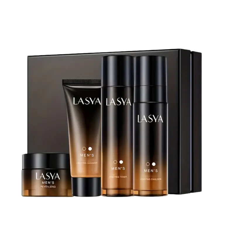 LASYA Men's 4-Piece Skincare Set | Day & Night Rejuvenation